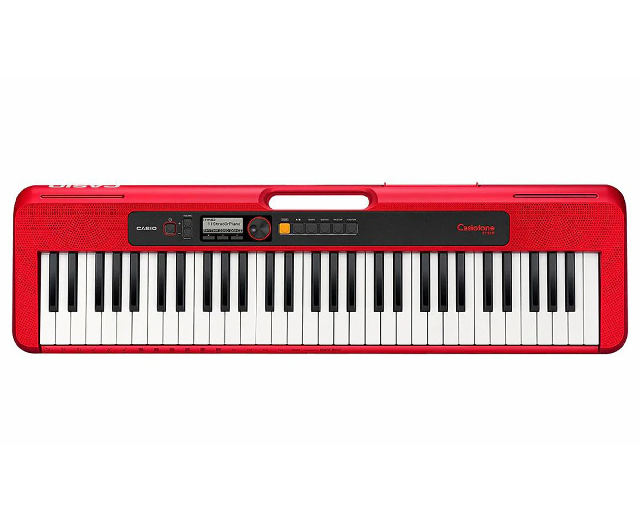 Casio Casiotone Ultra Compact 61-Note Portable Keyboard with USB - Red