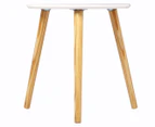 West Avenue Round Side Table - White