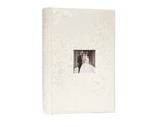 Lace Wedding Album - Holds 300 Photos 4x6 - White