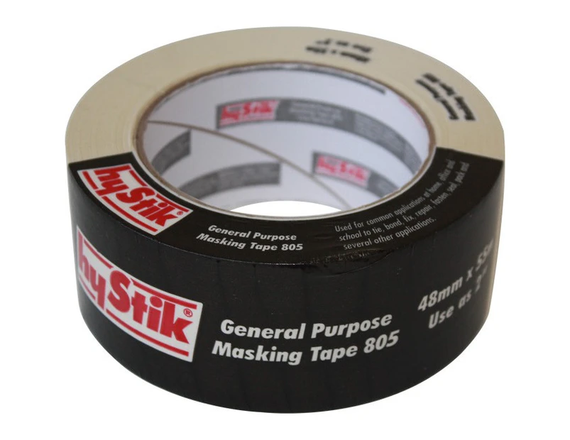 HYSTIK 805MT48  General Purpose Masking Tape 48Mm X 55Mt Roll