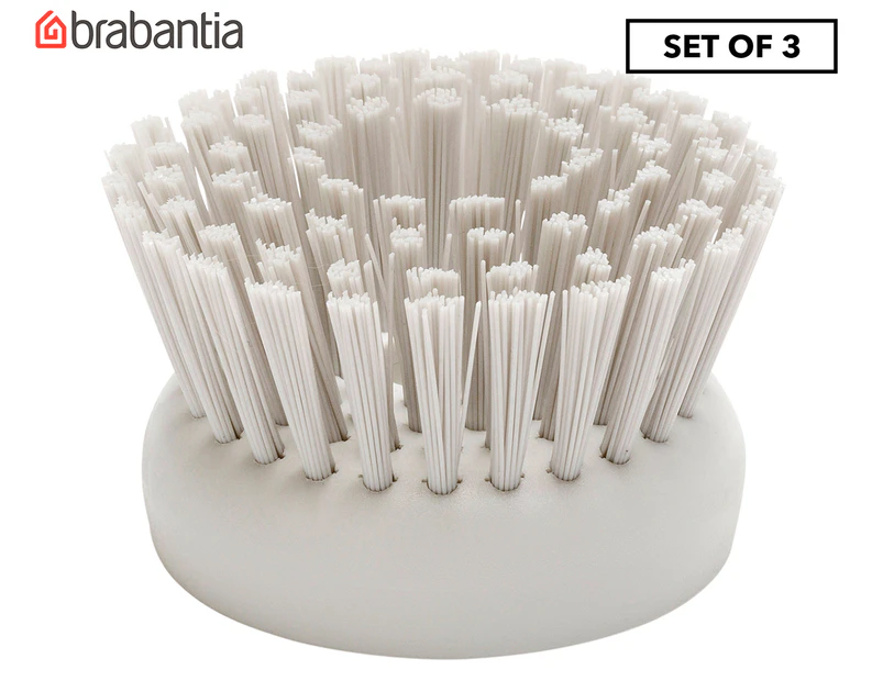 Brabantia Dish Brush Replacement 3-Pack - Grey