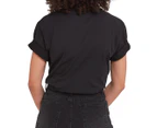 Fila Unisex Classic Crewneck Tee / T-Shirt / Tshirt - Black