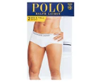 Polo Ralph Lauren Men's Big & Tall Briefs 2-Pack - White