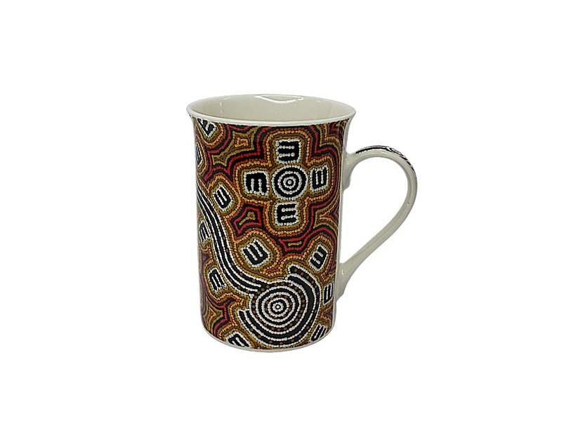 Coffee Mug Aboriginal Design - Possum Dreaming Design  - Judith Nangarrayi Martin