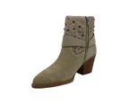 Coach Womens Pia Stud West BTE SD Leather Almond Toe Ankle Fashion Boots