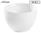 4 x Noritake 15cm Arctic White Noodle/Rice Bowls - White