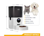 Petscene 6L Automatic Pet Feeder Dog Cat Feeder Food Dispenser with LCD Screen