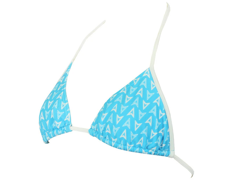 Diana Womens Twin Tri Swim Bikini Top - Blue