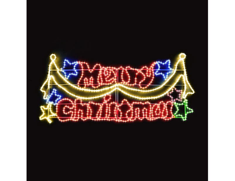 LED Merry Christmas Rope Lights - Colorful