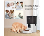 Petscene 6L Automatic Pet Feeder Dog Cat Feeder Food Dispenser with Bluetooth