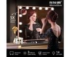 Maxkon 14 LED Lights Hollywood Style Makeup Mirror Touch Control Vanity Mirror Rose Gold 4