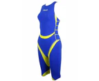 Mosconi Womens Triathlon Shark Tri Suit Royal/Amarillo - Black