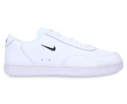 Nike Women's Court Vintage Sneakers - White/Black/Total Orange