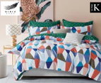 Gioia Casa Shell Reversible Super King Bed Quilt Cover Set - Multi