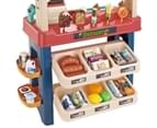 55 Piece Kids Pretend Role-Play Supermarket Playset Grocery Shop Ice Cream Toys 5