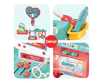 22 Pcs Educational Kids Pretend Toy Doctor Kit Role-Play Set w/Light and Sound Effect