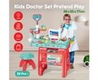 22 Pcs Educational Kids Pretend Toy Doctor Kit Role-Play Set w/Light and Sound Effect 10