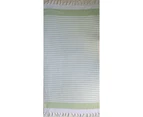 Aqua Perla Antalya Turkish Towel Peshtemal and Terry Cotton Green - Green