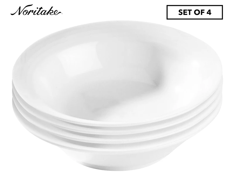 4 x Noritake 14cm Arctic White Dessert Bowls - White