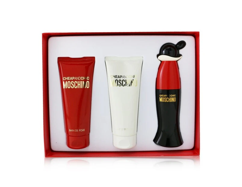 Moschino Cheap & Chic Coffret: EDT Spray 50ml/1.7oz + Body Lotion 100ml/3.4oz + Bath Foam 100ml/3.4oz 3pcs