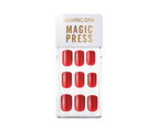 Dashing Diva Magic Press Nails (Mani) - MAU007 Red Heel