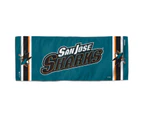 NHL COOLING Sport Fitness Towel 75x30cm San Jose Sharks - San Jose Sharks