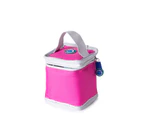 Freezable Yoghurt Cooler Bag With Spoon - Pink / Glacier Grey