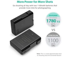 RAVPower EN-EL14 EN EL14A Camera Batteries Charger Set for Nikon 2-Pack Battery