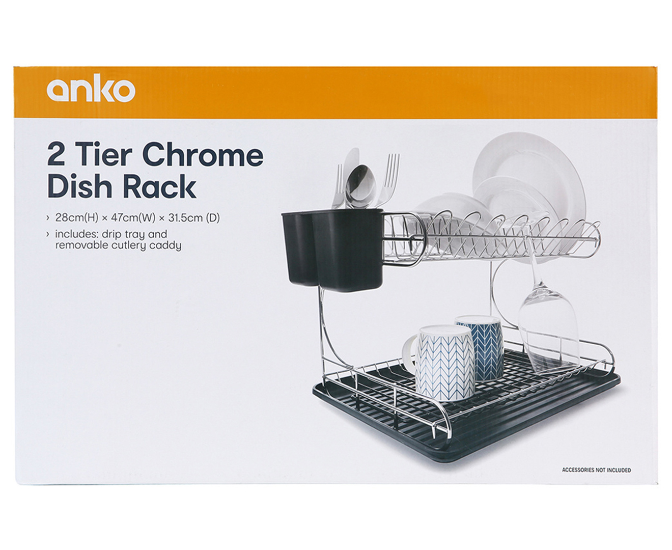 KMART 2 Tier Chrome Dish Rack Unboxing First Impressions 
