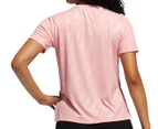 Adidas Women's Badge It Up Tee / T-Shirt / Tshirt - Glow Pink/White
