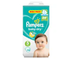 Baby Dry Size 5 (Junior) 11-16kg Giga Pack (108 Nappies)