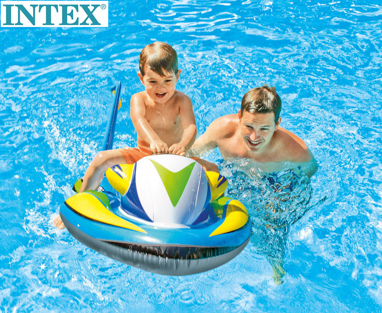 Intex 116cm Wave Rider Ride-On Inflatable Float Beach/Swimming Pool Water Toy