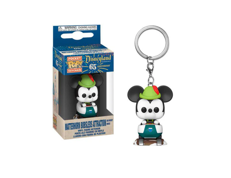 Funko Pocket Pop Keychain Disneyland 65th Anniversary Mickey Mouse Matterhorn Attraction