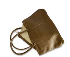 Tilkah Women's Parker Tote 40cm Large Leather Bag w/Removable Zip Pouch Brown