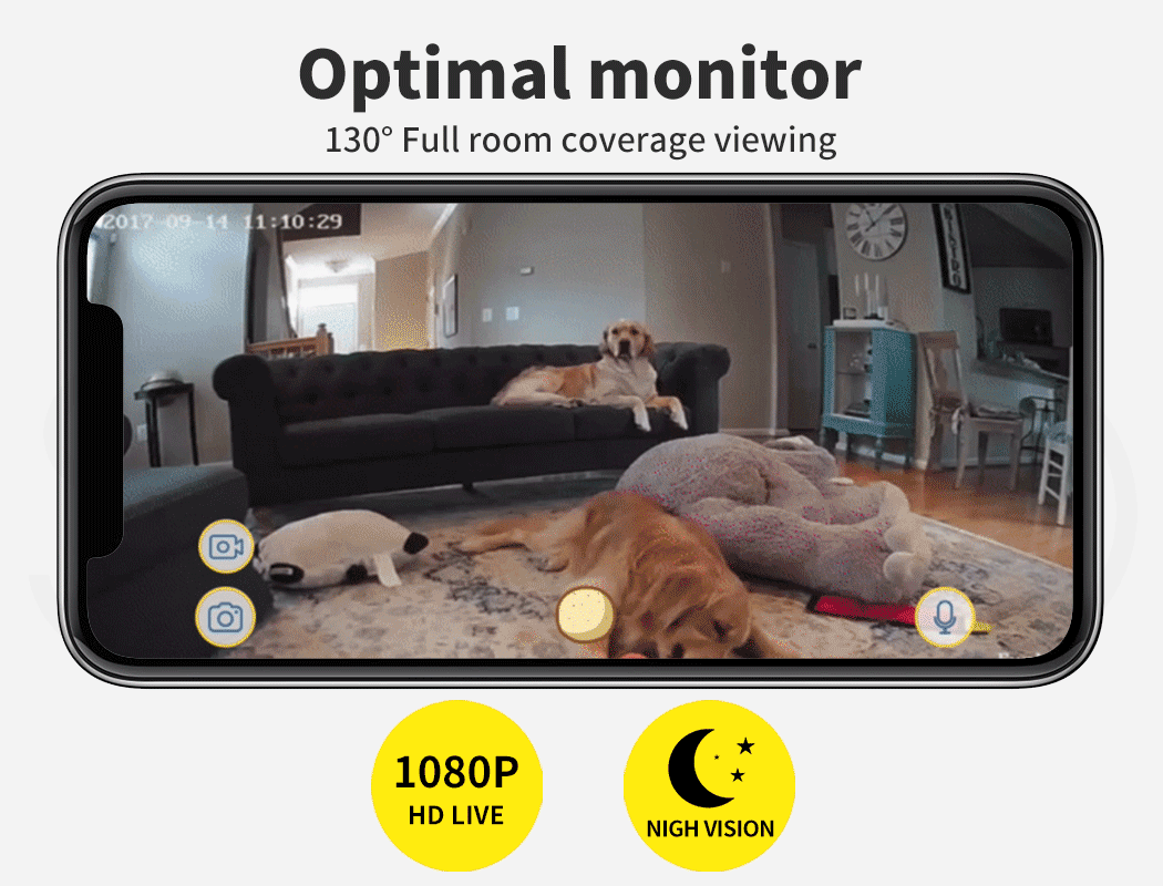 PaWz Smart Pet Feeder Camera Dog Cat Automatic Food Dispenser Portable WIFI