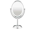 Conair CBE51LCMA Portable Makeup Beauty Mirror Double Sided LED Lighted/Cordless
