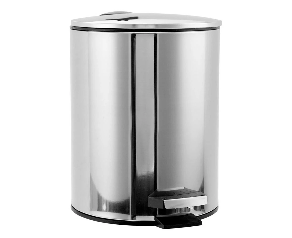 Boxsweden 5L Pedal Bin Waste/Garbage Rubbish/Trash Can Stainless Steel Assorted