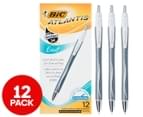 BiC Atlantis Exact Retractable Ballpoint Pens 12-Pack - Black 1