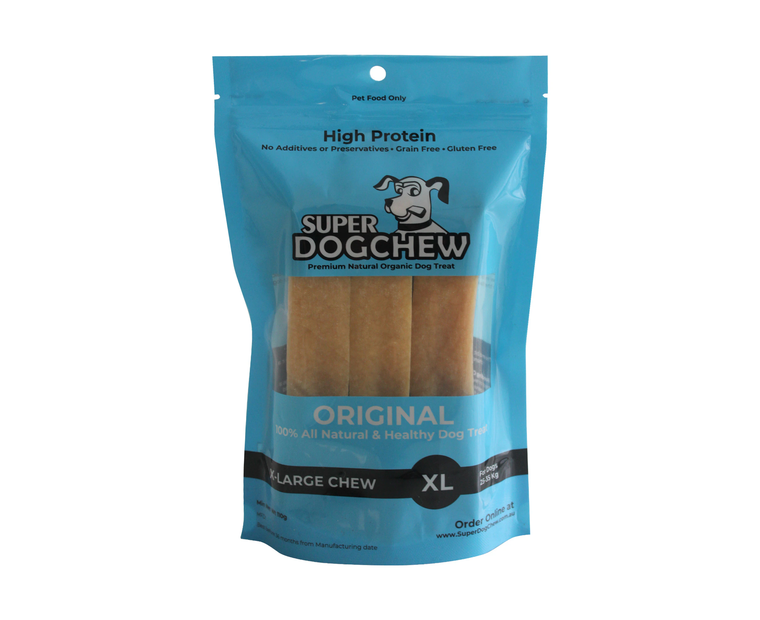 Super Dog Chew  Himalayan Dental Cheese  Dog Treat EXTRA LARGE for Dogs 25-35 Kg 3pk