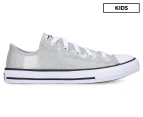 Converse Kids' Chuck Taylor All Star Low Top Sneakers - Silver Glitter
