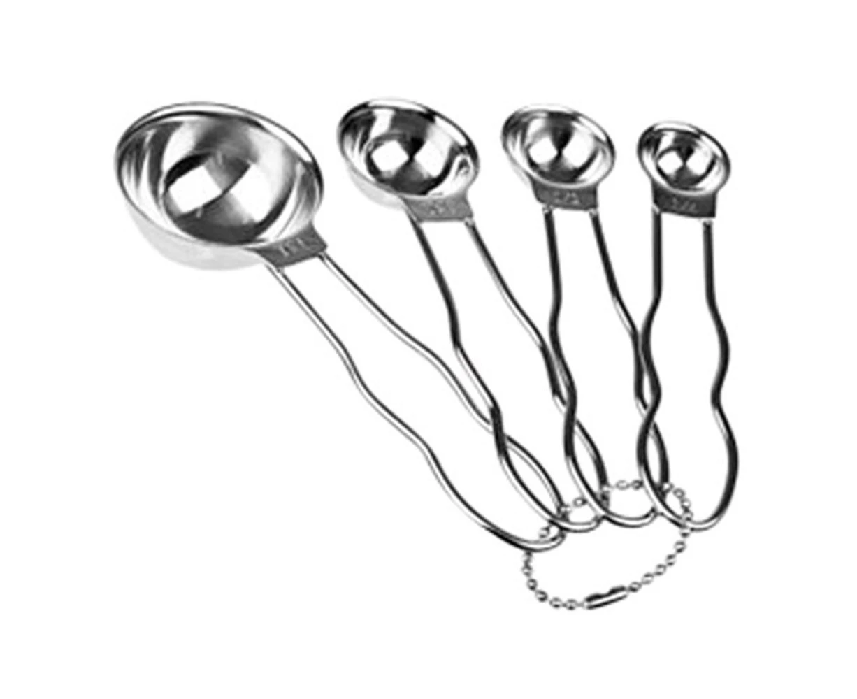 4pc Appetito Stainless Steel Measuring Spoons Home Kitchen Cooking Baking