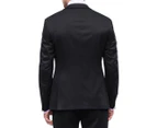 Pierre Cardin Men's Solid Suit Jacket - Black