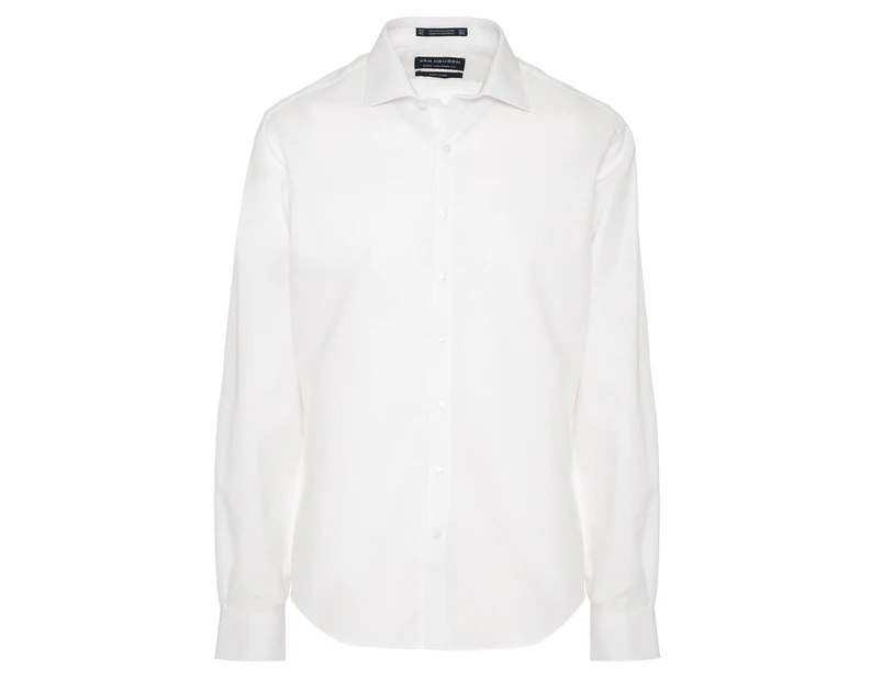 Van Heusen Men's Tailored Fit Euro Oxford Shirt - White