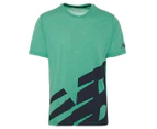 New Balance Men's R.W.T. Heathertech Tee / T-Shirt / Tshirt - Green