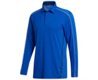 Adidas Sport Style Long Sleeve Polo Shirt - Royal Blue/Collegiate Navy -  Mens