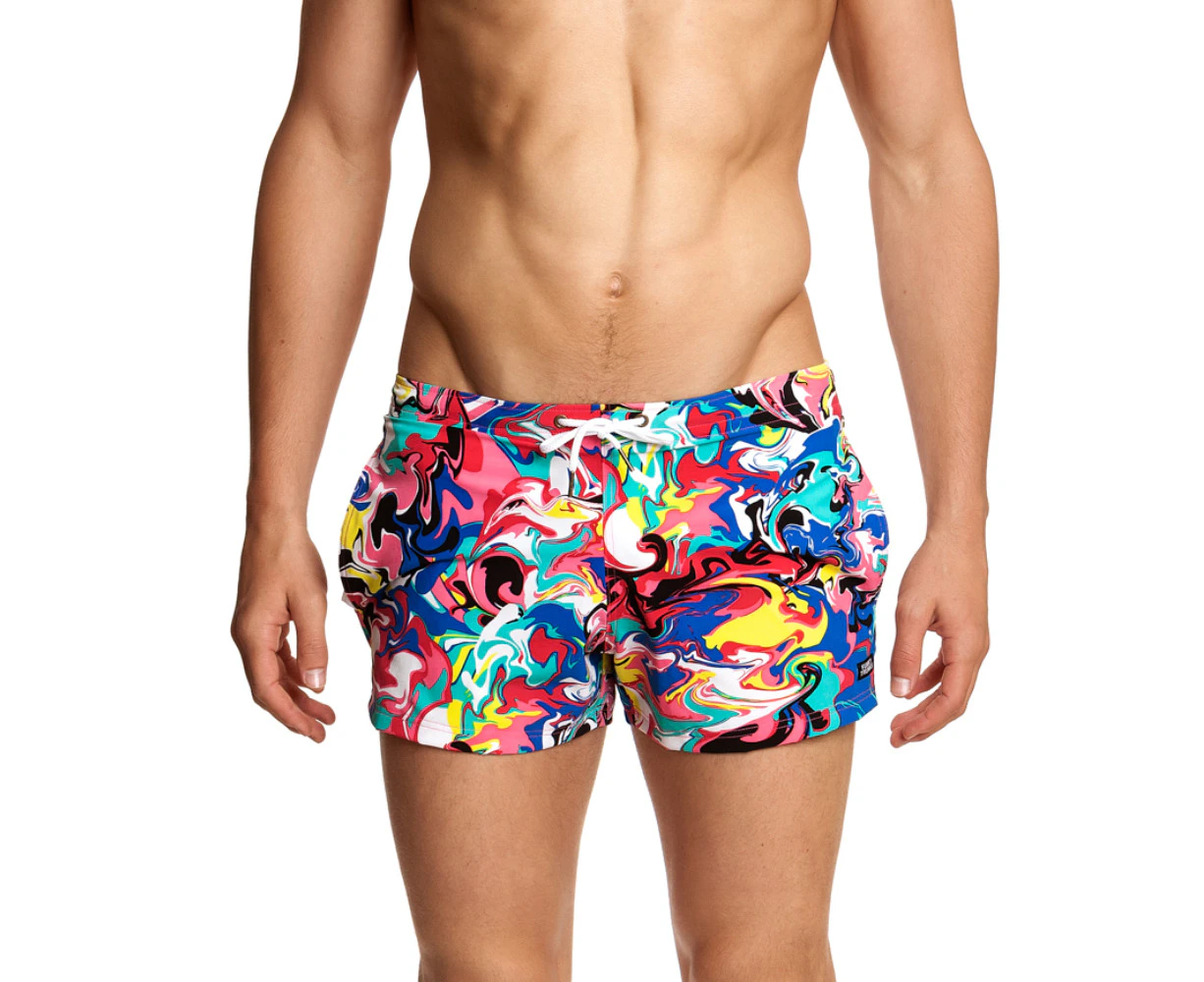 Funky Trunks Men's Splatterfied Shorty Shorts - Multi - Multi