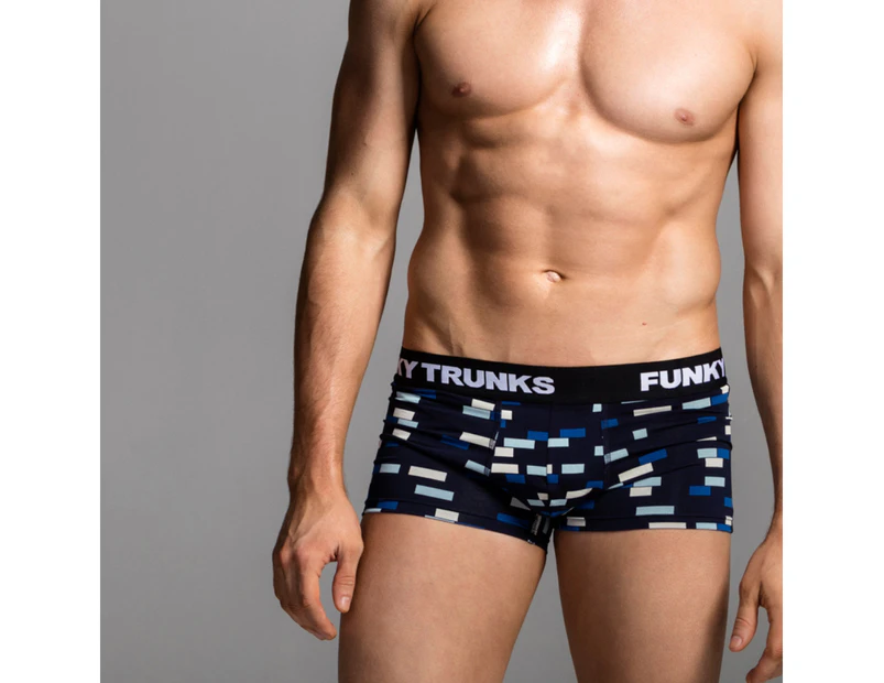 Funky Trunks Men's Night Lines Underwear Trunks - Navy