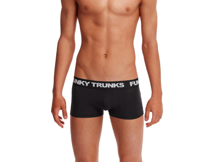 Funky Trunks Boy's Still Black Solid Underwear Trunks