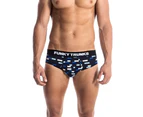 Funky Trunks Men's Night Lines Underwear Briefs - Navy