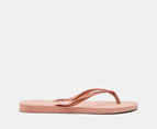 Havaianas Women's Slim Metallic Thongs - Ballet Rose